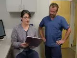 Doctor and nurse work together at a practice
