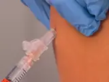 Giving a patient an injection 