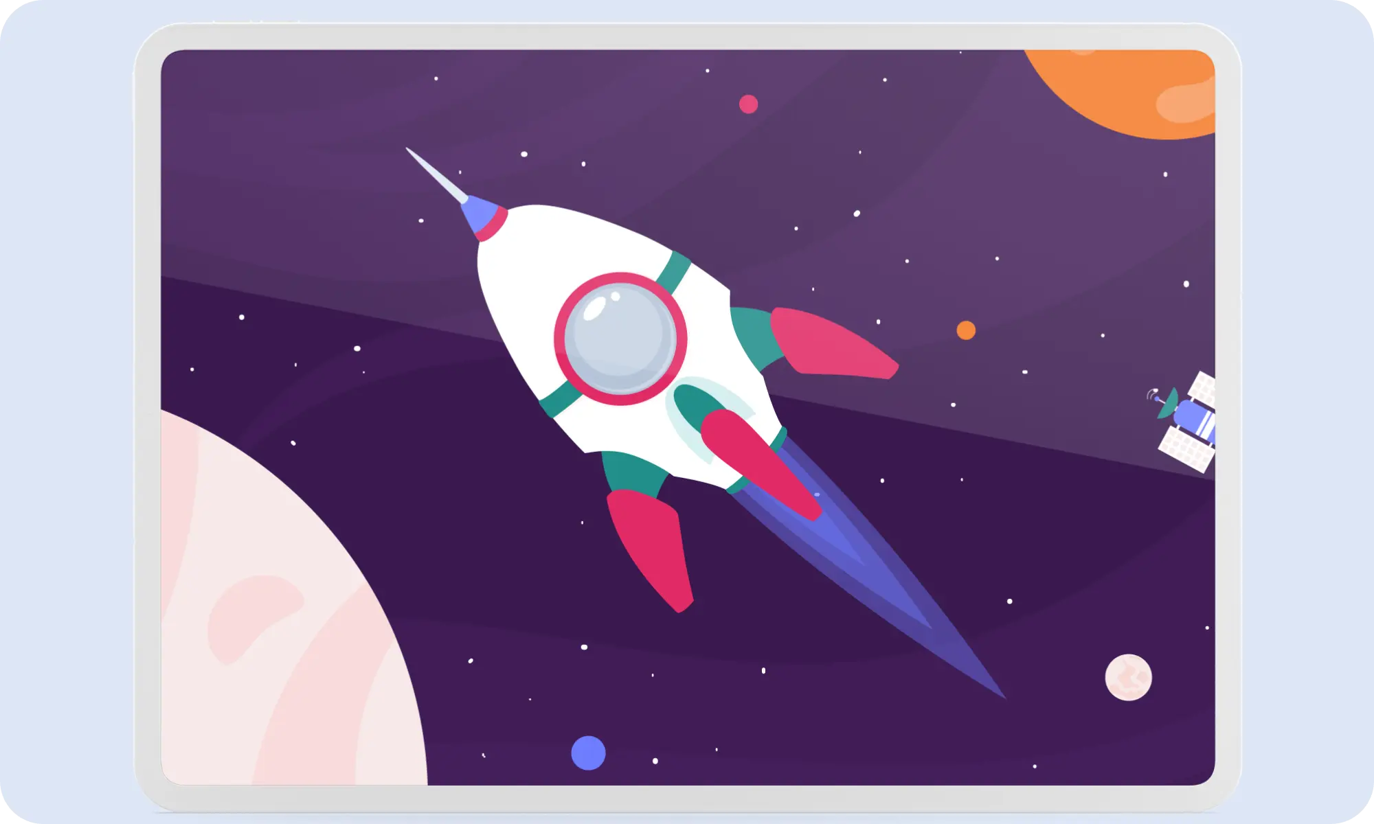 SimTutor Author simulation of a rocket ship 