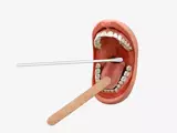 Mouth open wide for a strep test